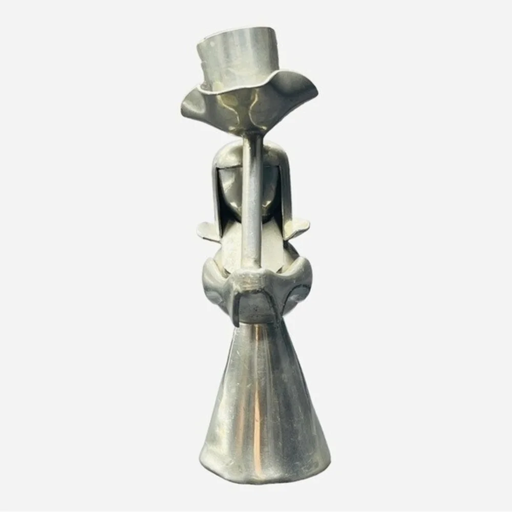 Vintage Banka Tin Angel Candlestick Candle Holder 6